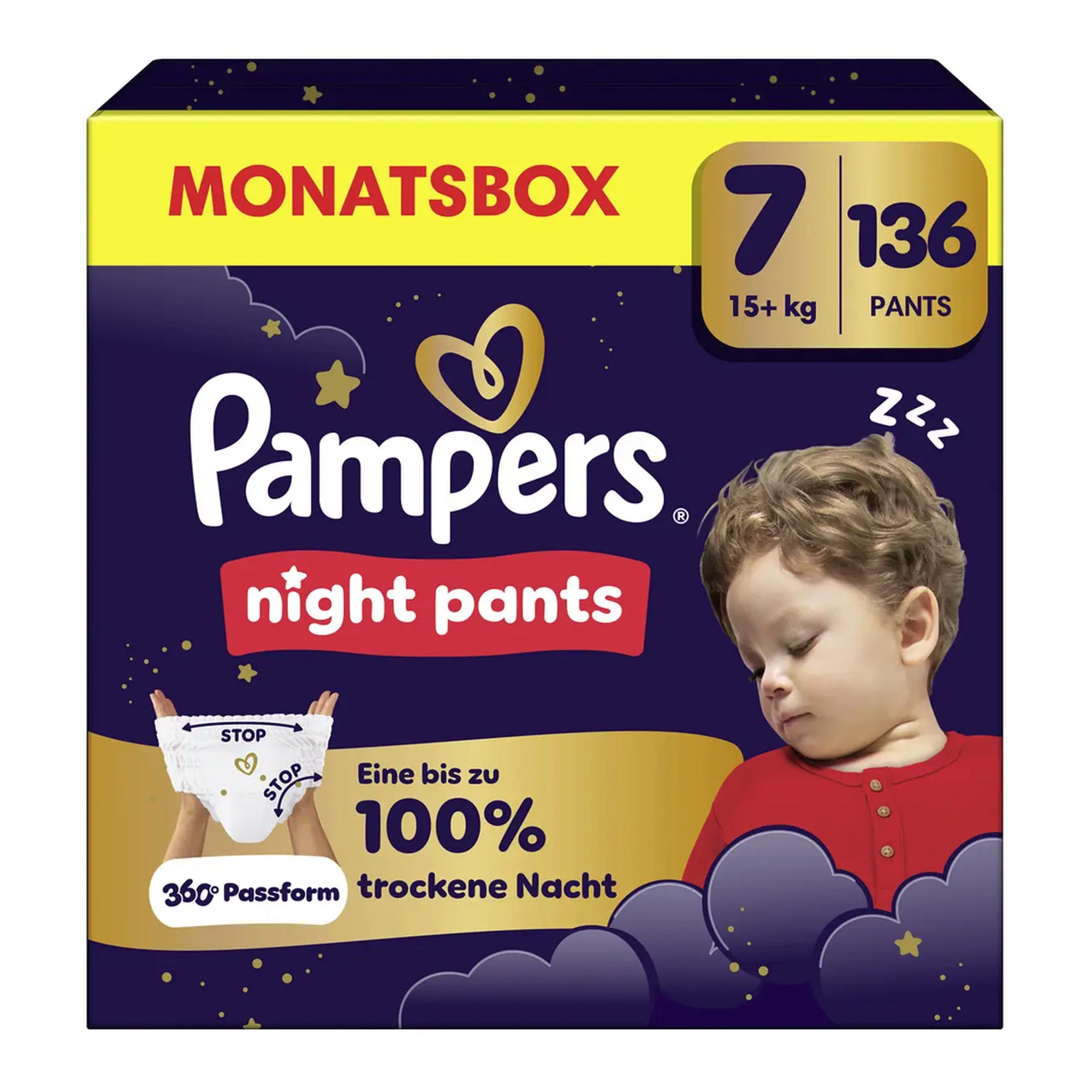 Pampers Night Pants Größe 7 Windeln 136 Stück