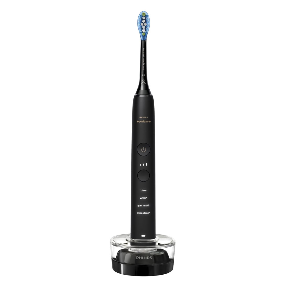 Philips Sonicare DiamondClean 9000 HX9914/54 Elektrische Zahnbürste Doppelpack schwarz (2. Wahl)