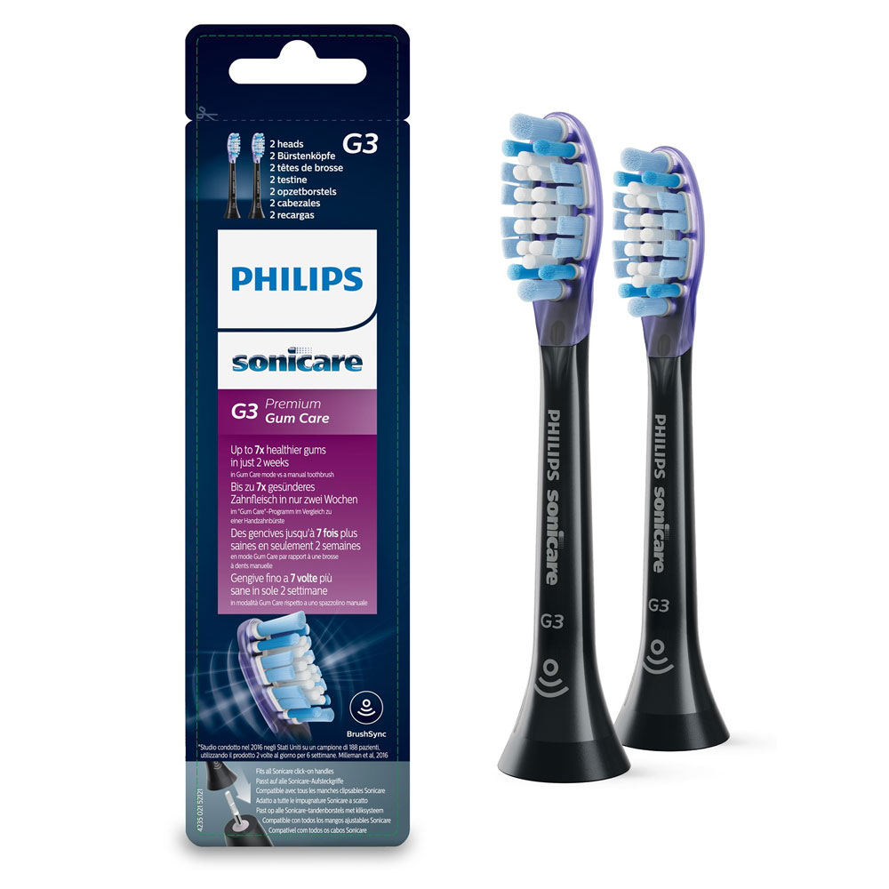 Philips Sonicare HX9052/33 G3 Premium Bürstenköpfe 2er-Pack schwarz