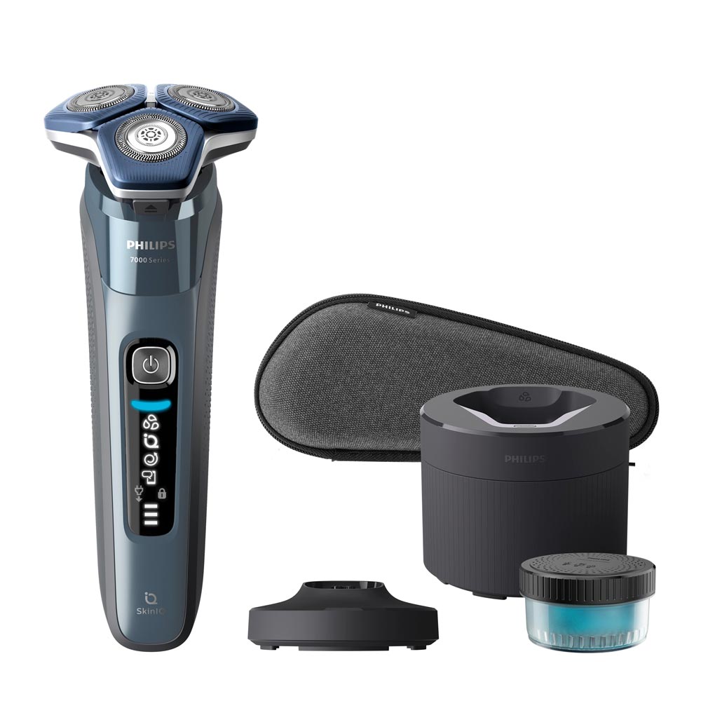 Philips Shaver Series 7000 S7882/55 Elektrischer Nass- und Trockenrasierer blau