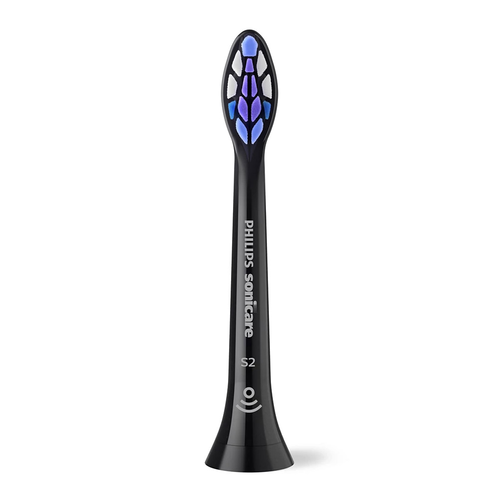 Philips Sonicare S2 Sensitive Ersatzbürstenköpfe 4er-Pack schwarz