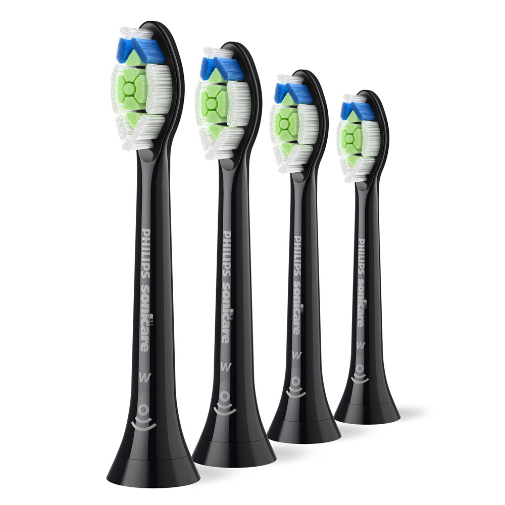 Philips Sonicare W2 Optimal White Ersatzbürstenköpfe 4er-Pack schwarz