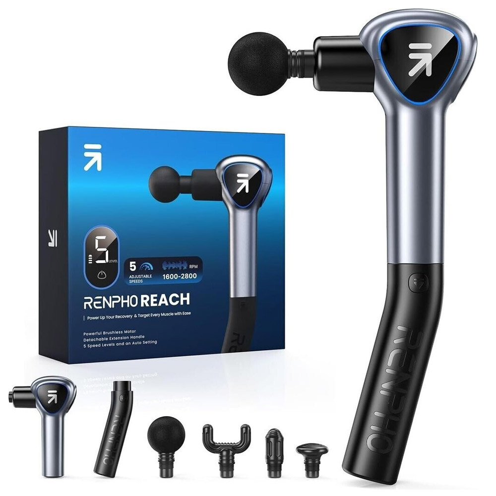 Renpho R-C007 Reach Massagepistole grau