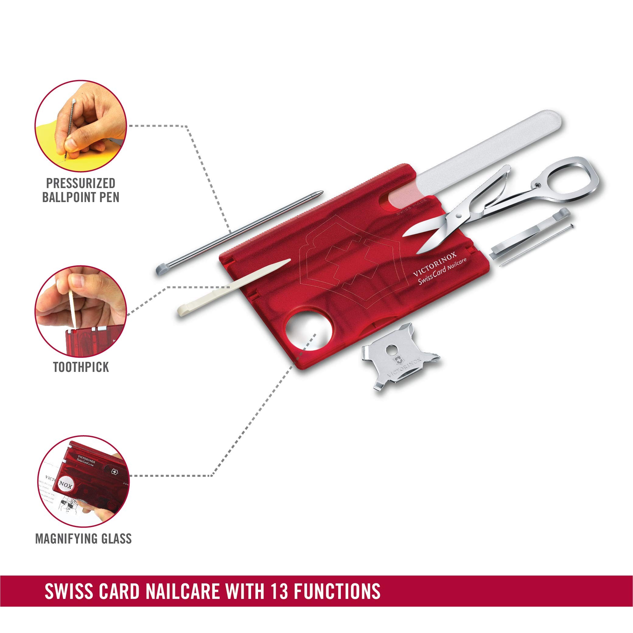 Victorinox Swiss Card Nailcare 13 Funktionen Multitool