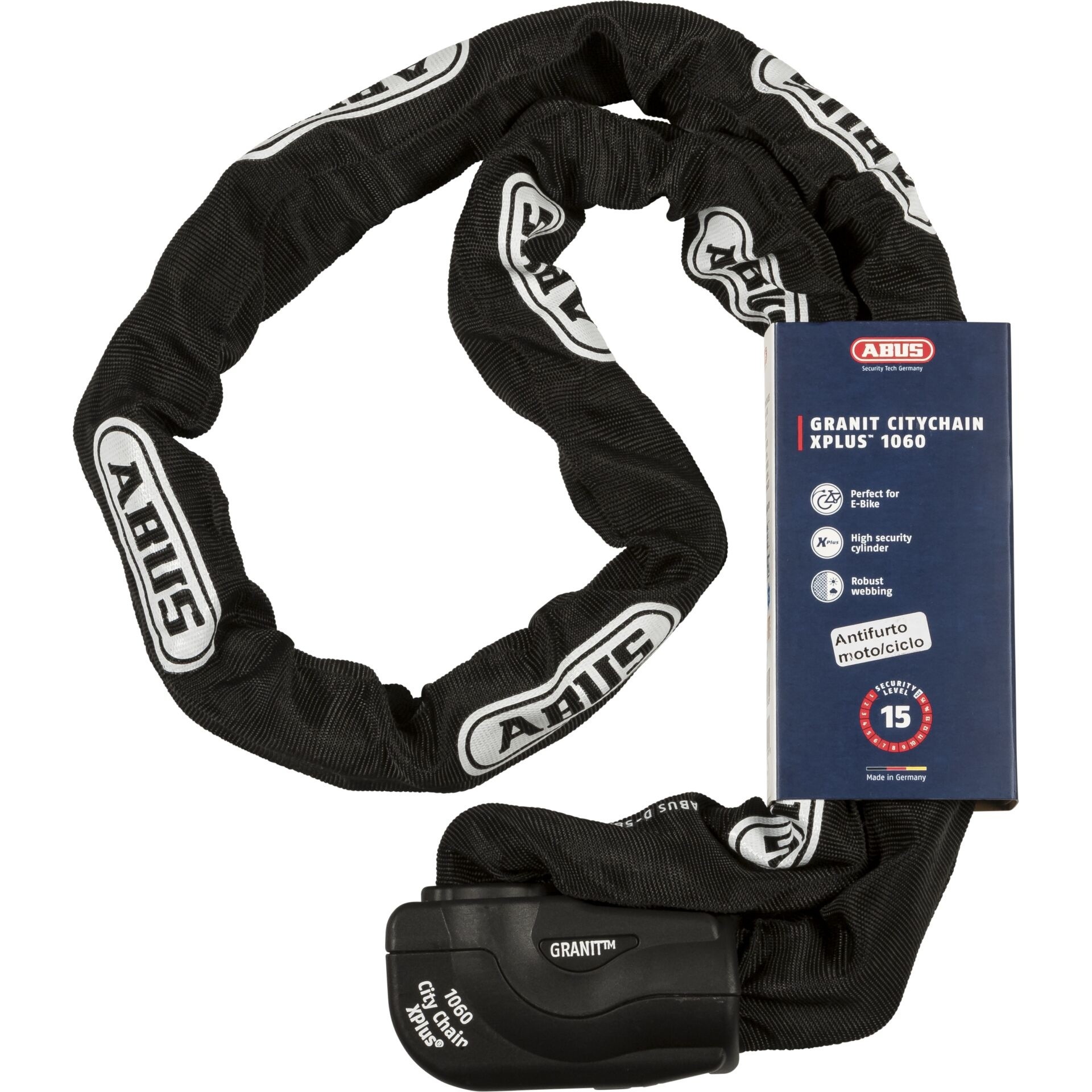 ABUS Granit CityChain XPlus 1060/170 Kettenschloss schwarz