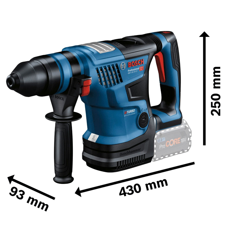 Bosch GBH 18V-34 CF Kit Koffer Akku-Bohrhammer