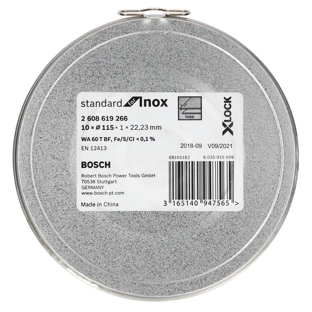Bosch Pro Stainless Steel and Metal Trennscheibe X-Lock 10 Stück (Ø 115 mm)