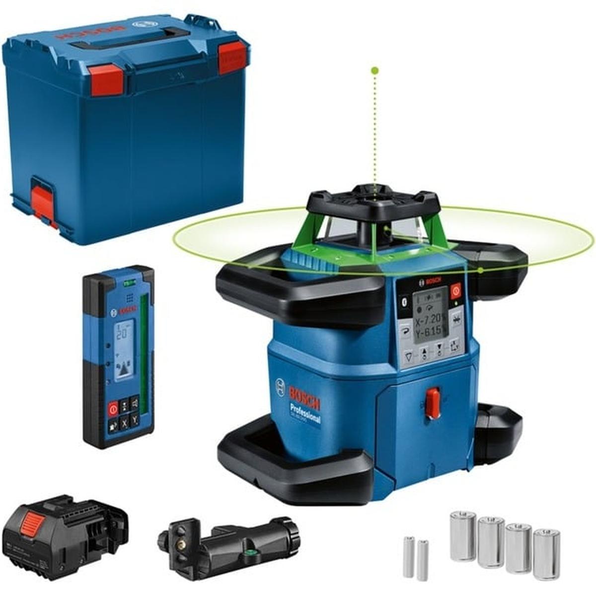 Bosch Professional GRL 650 CHVG Rotary Laser 18V (grüner Laser, mit App-Funktion, in L-boxx)
