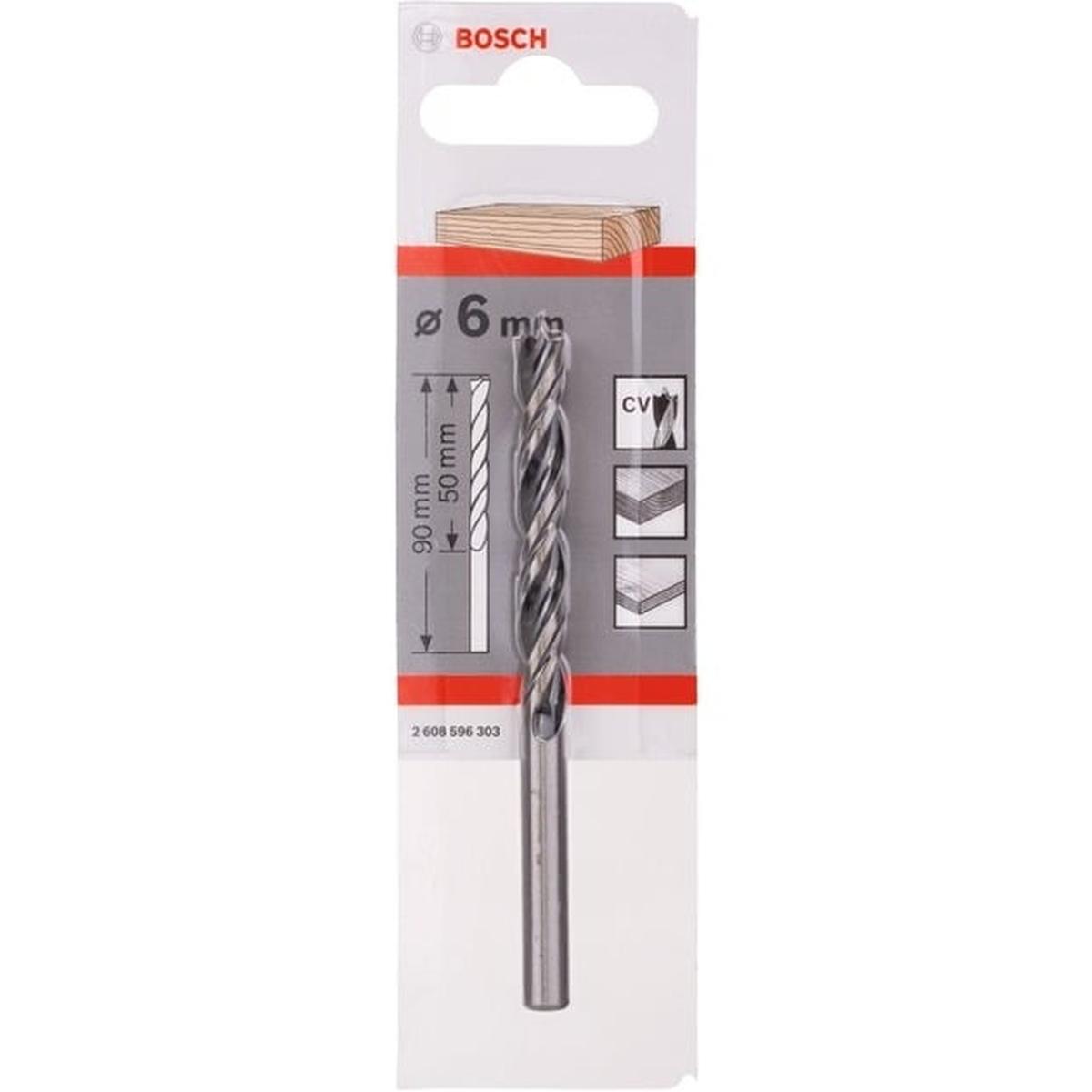 Bosch Professional Holzspiralbohrer zylindrischer Schaft (Ø 6 mm, Schaft 6 mm)