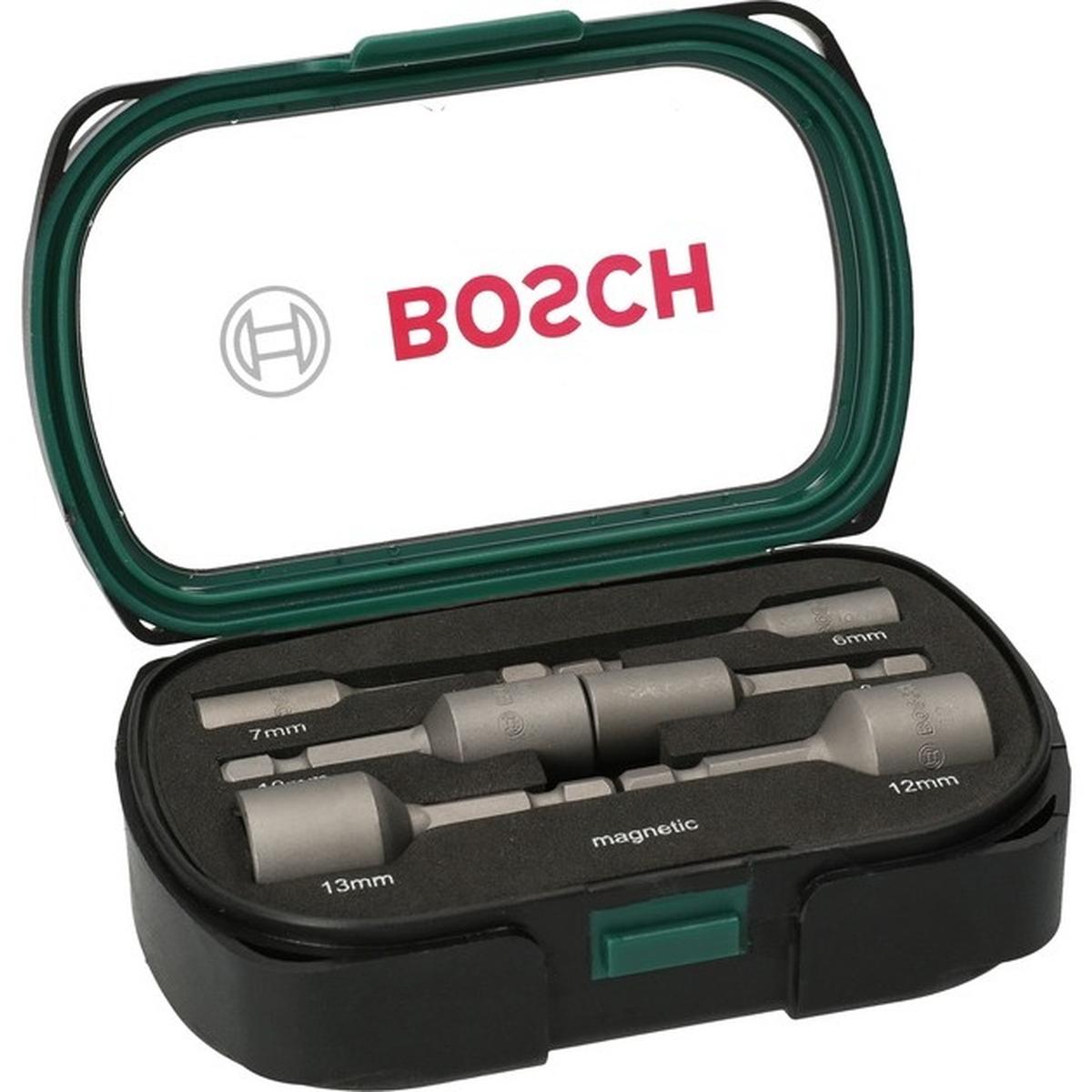 Bosch Steckschlüssel Set 6-teilig (1/4 Zoll, Ø 6-13 mm)