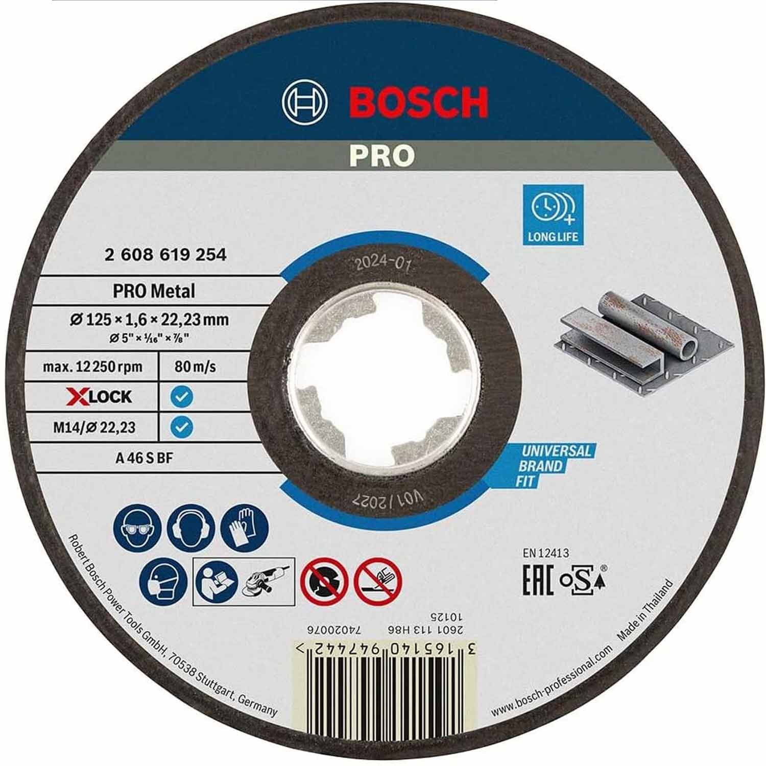 Bosch PRO Metal Longlife X-Lock Trennscheibe 125 mm