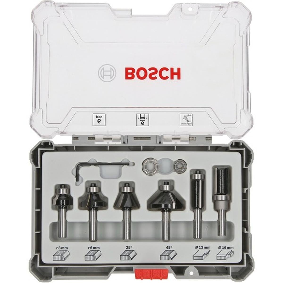 Bosch Professional Rand- und Kantenfräser Set 6-teilig