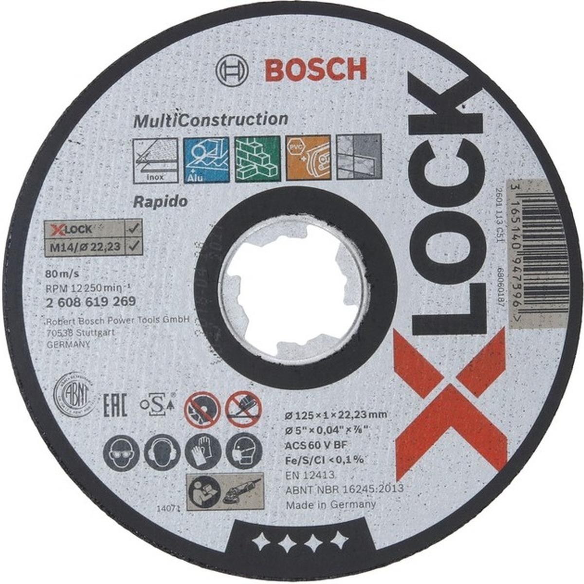 Bosch Accessories Professional Gerade Trennscheibe 125mm für Winkelschleifer
