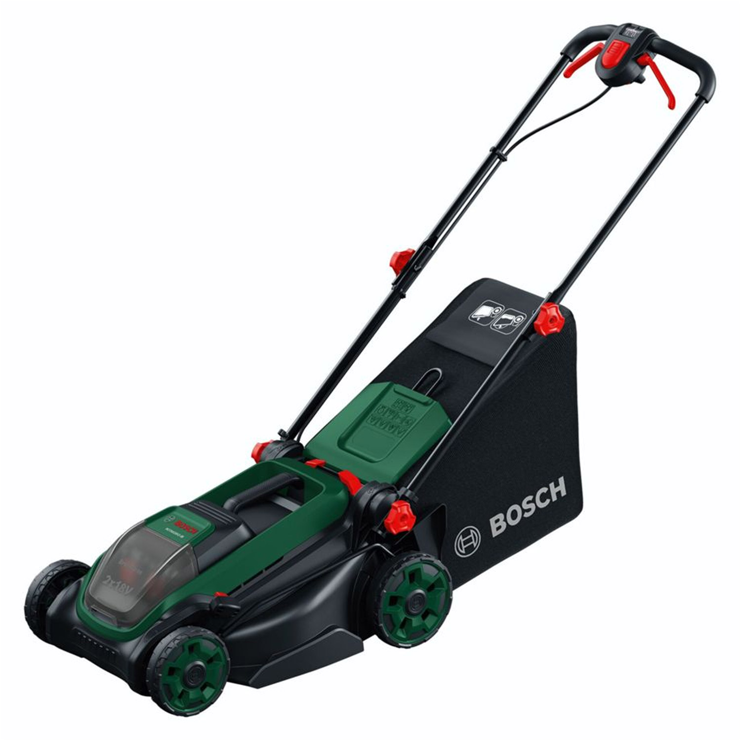 Bosch ROTAK18V2-38 Akku-Rasenmäher inkl. 2x Akku und Ladegerät