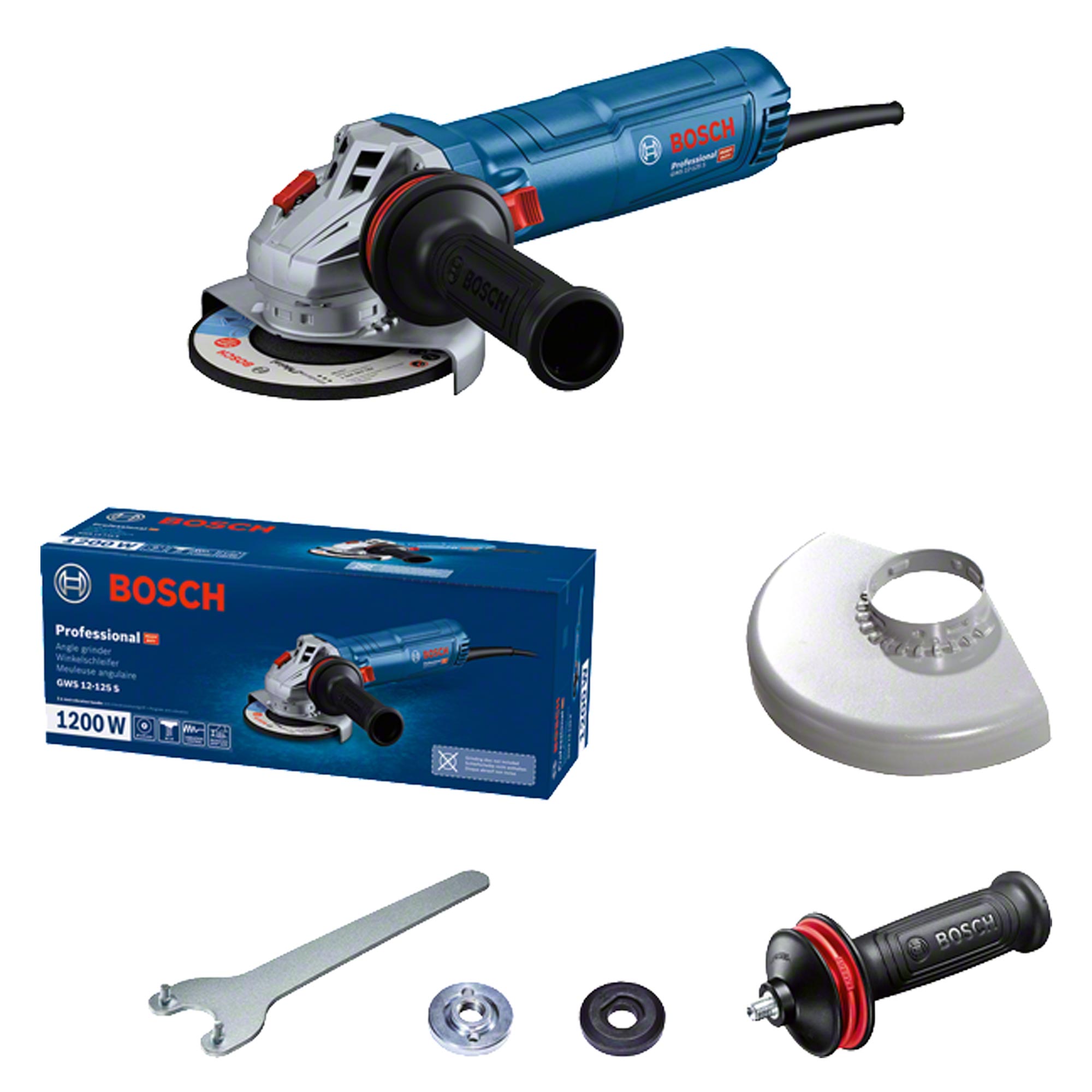 Bosch Professional GWS 12-125 S Winkelschleifer 1200W