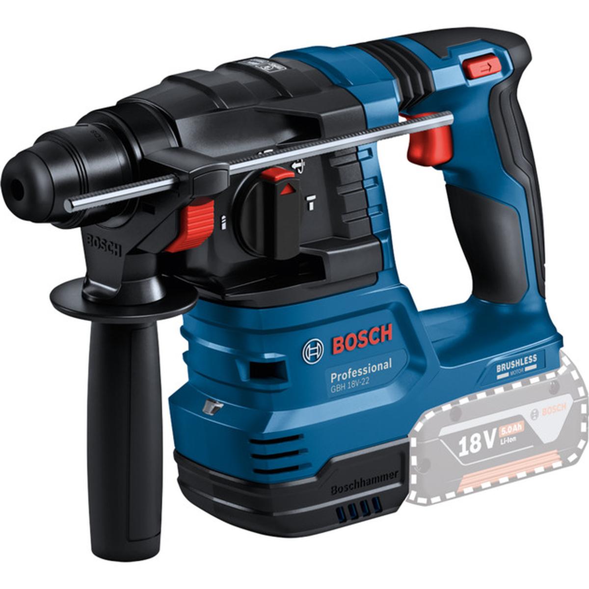 Bosch Professional 18V-Set GSR 18V-45 + GBH 18V-22 Akku-Werkzeugset