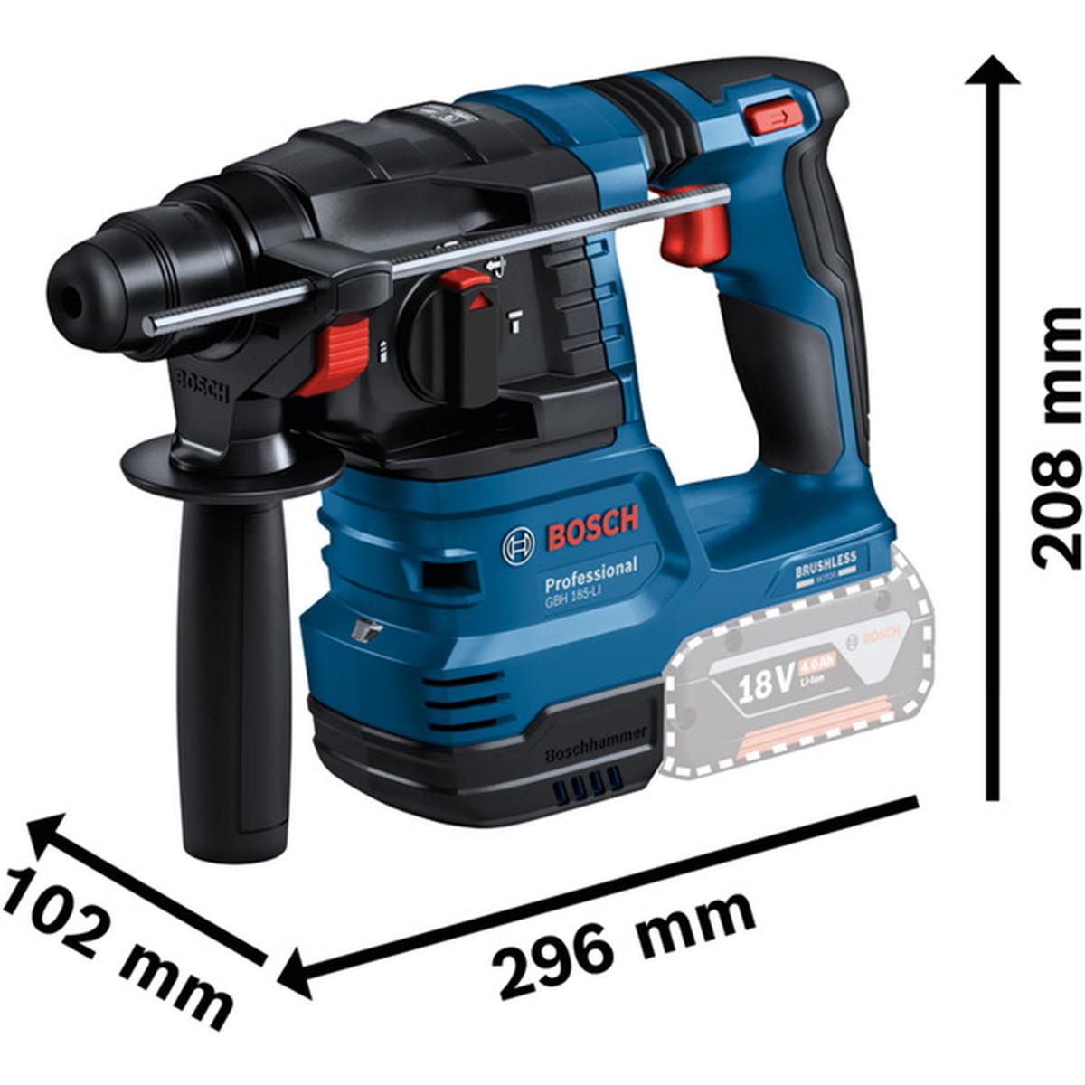Bosch Professional 18V-Set GSR 18V-45 + GBH 18V-22 Akku-Werkzeugset
