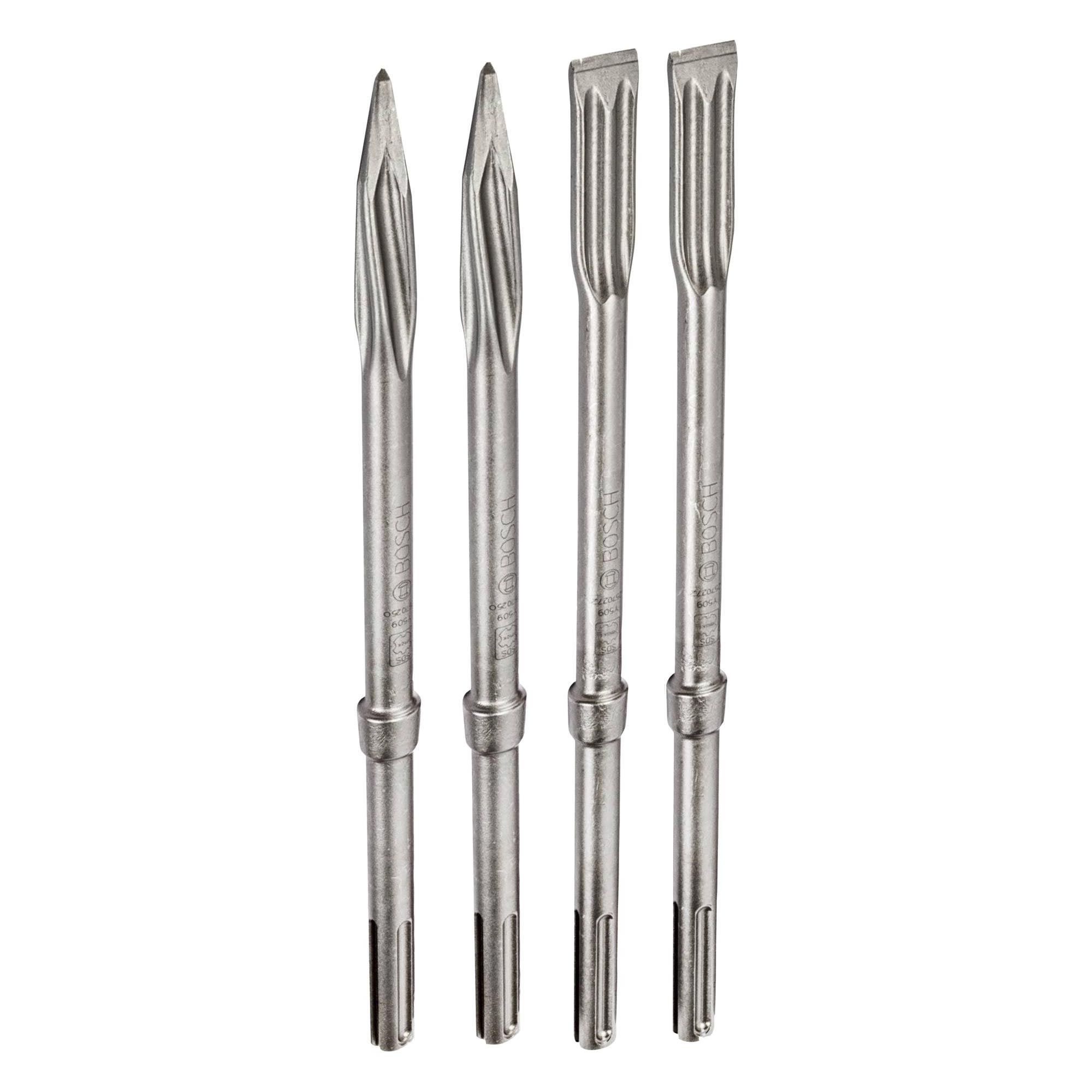 Bosch Professional 4tlg. Meißel Set SDS max für Abbruchhammer
