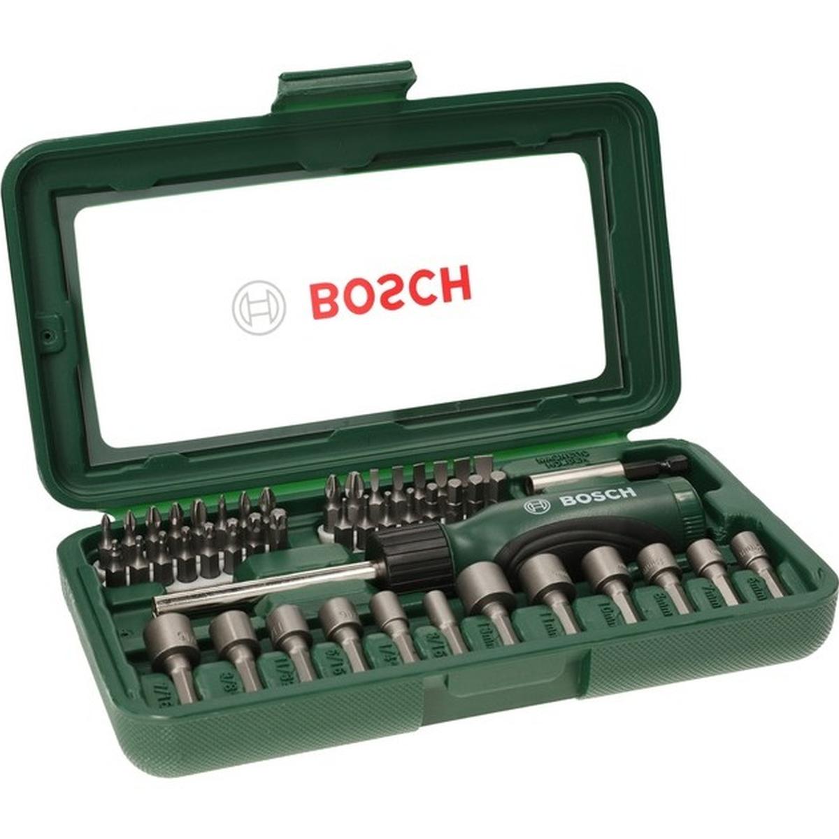 Bosch 46-teiliges Schrauberbit- und Steckschlüssel-Set