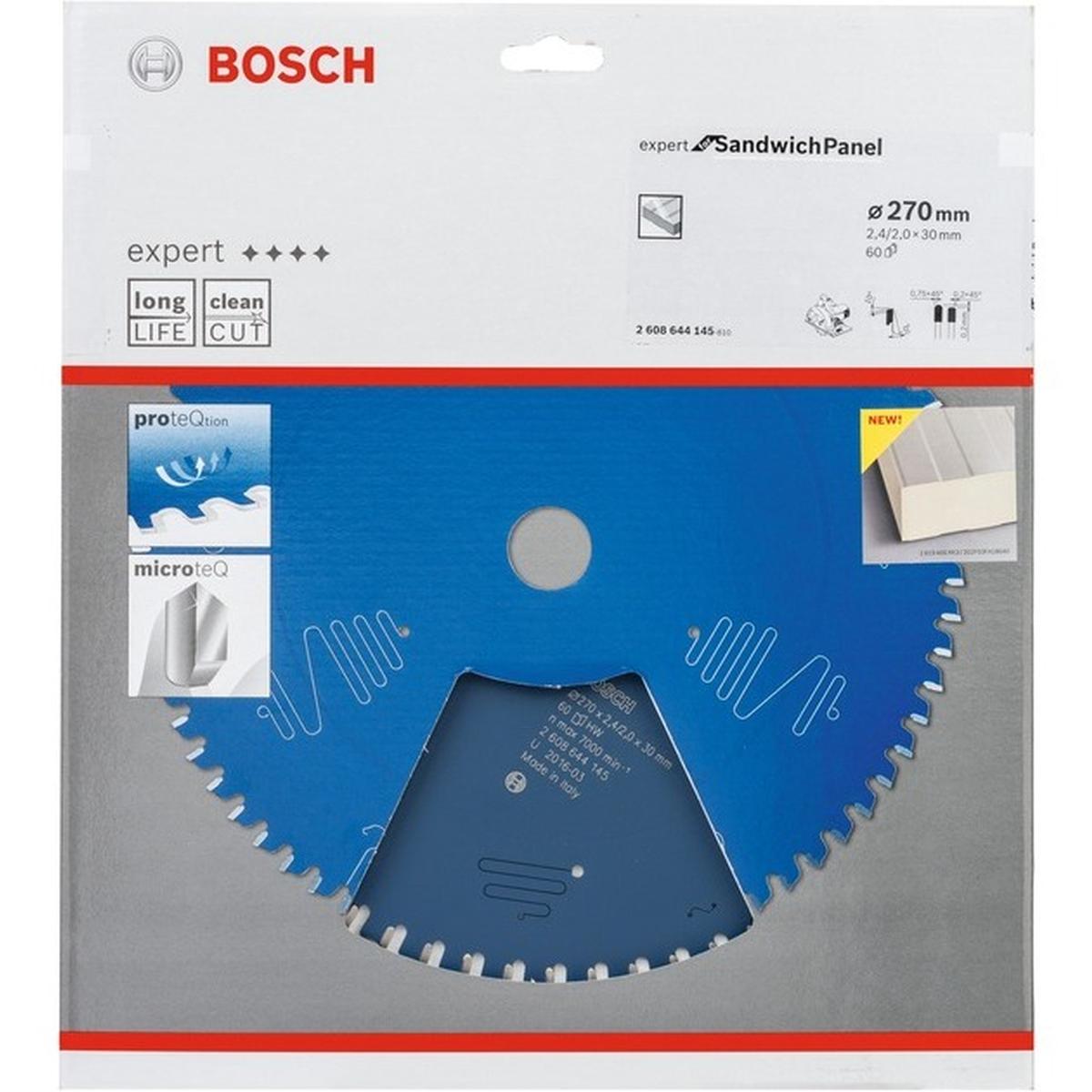 Bosch Professional Expert for Sandwich Panel Kreissägeblatt 270x30x2,4mm 60 Zähne