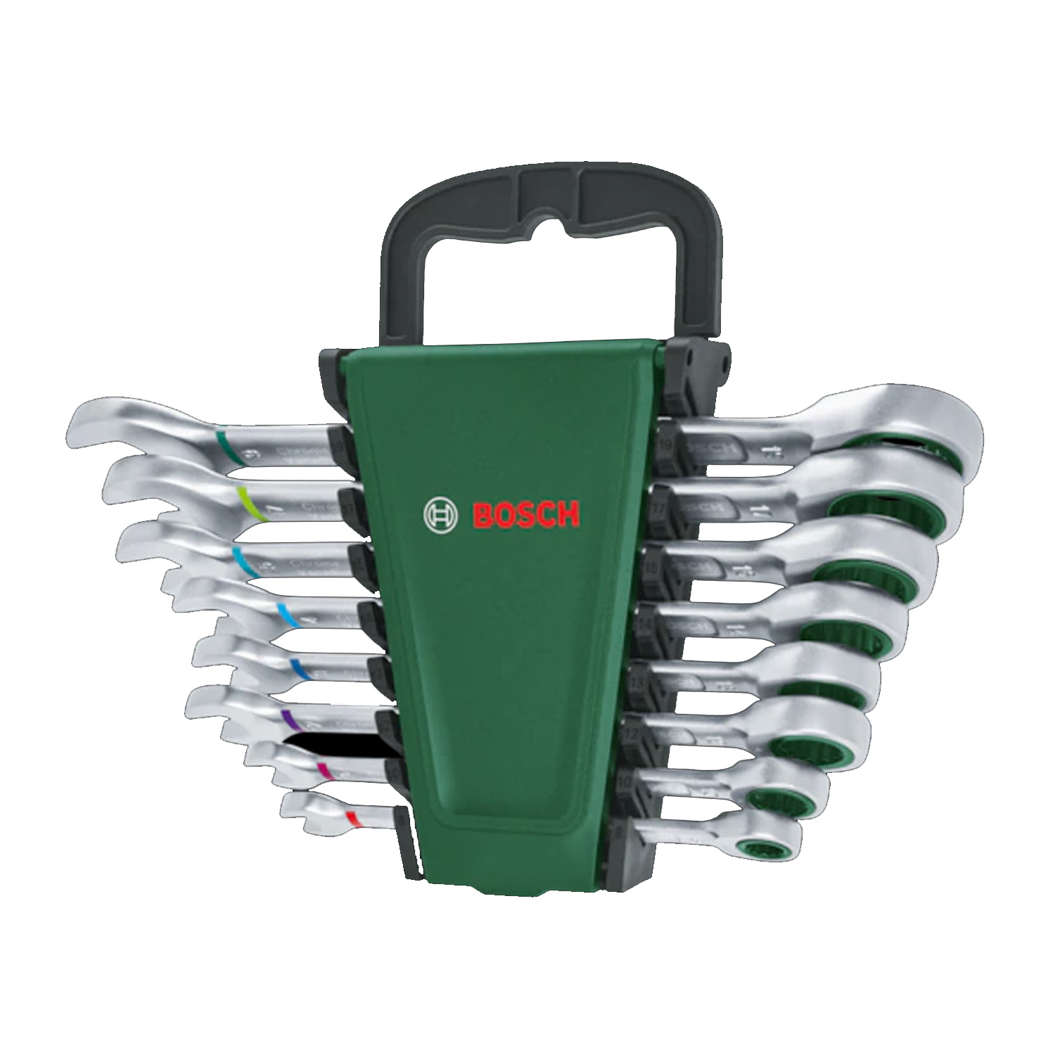 Bosch Ratschen-Kombischlüssel-Set 8-teilig grün/schwarz