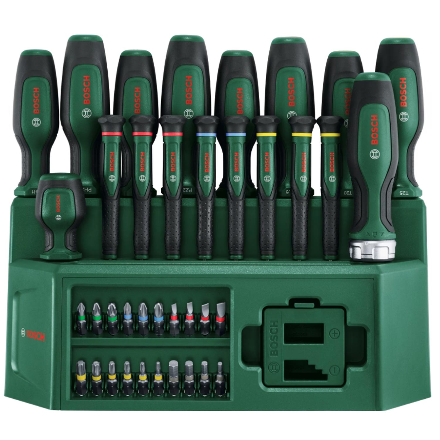 Bosch Schraubendreher-Set Mixed 39-teilig grün/schwarz