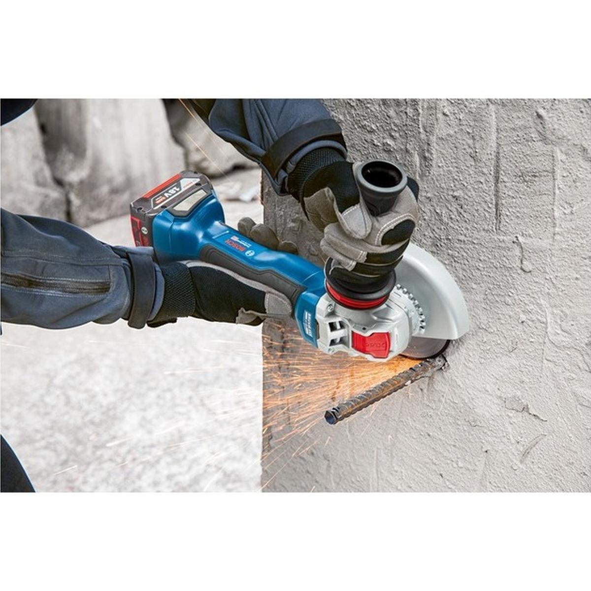 Bosch Professional GWX 18V-10 P X-LOCK Akku-Winkelschleifer blau/schwarz