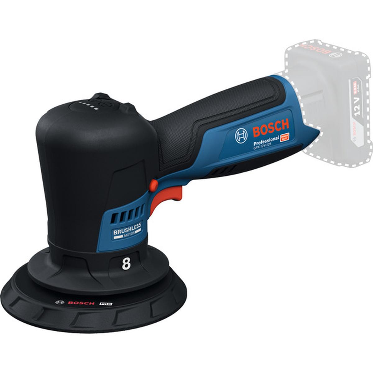 Bosch Professional GPX 12V-125 Akku-Exzenterpolierer