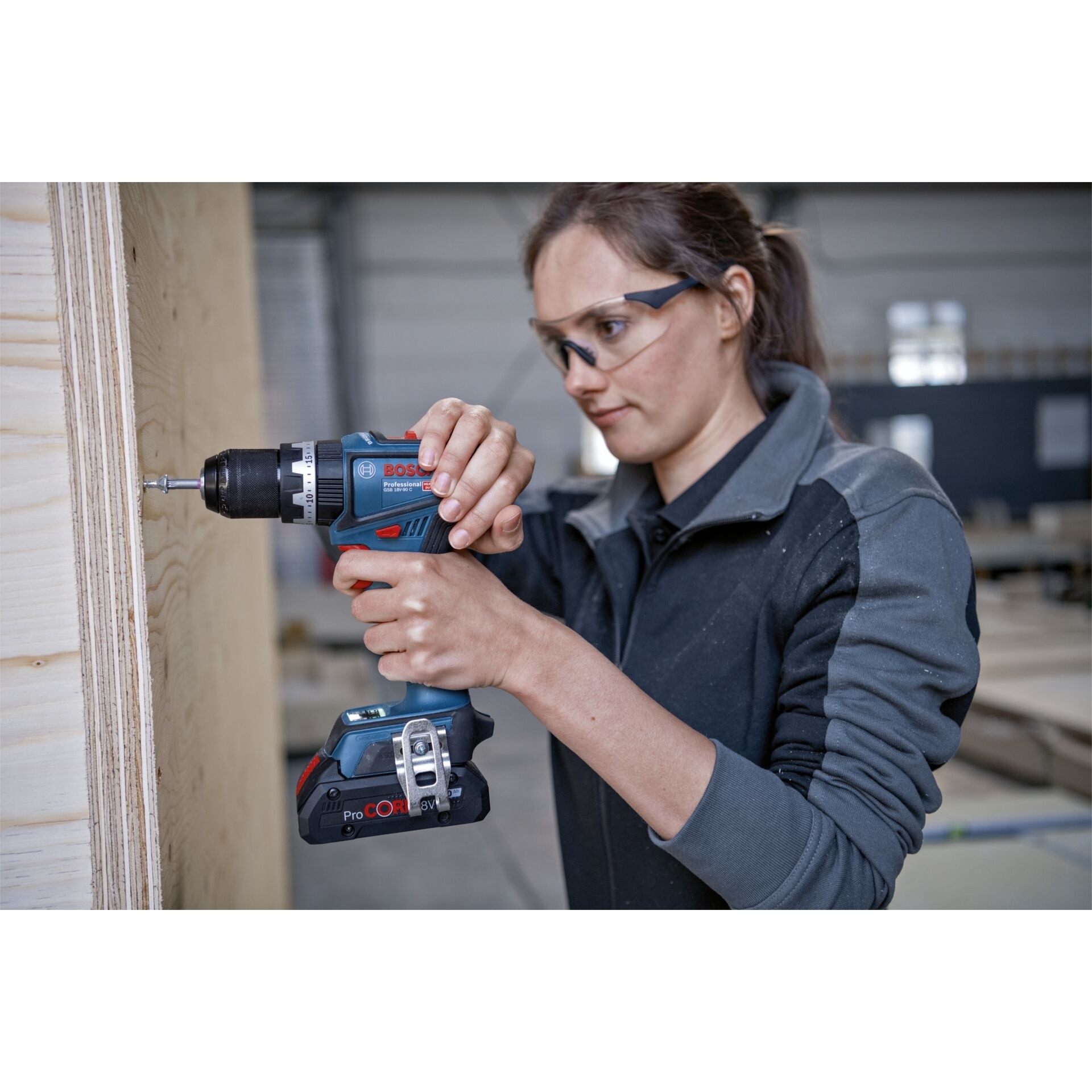 Bosch Professional GSB 18V-90 C Akku-Schlagbohrschrauber