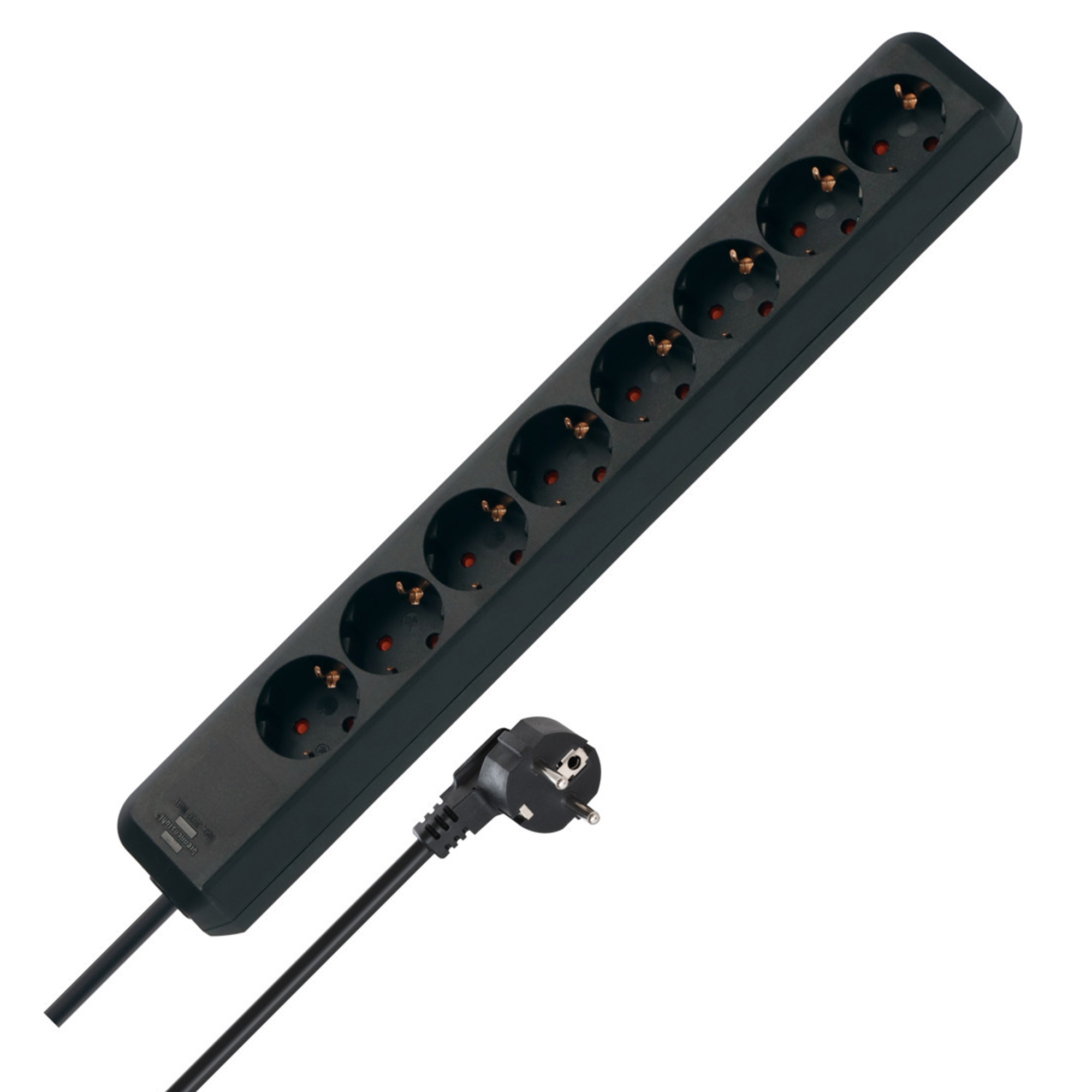 Brennenstuhl Eco-Line Steckdosenleiste 8-fach 5m schwarz