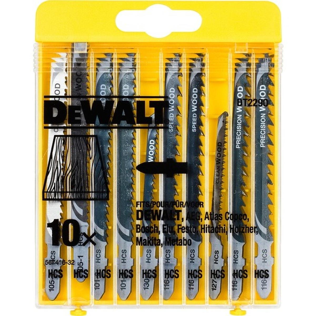 DeWalt DT2290 Stichsägeblätter-Set 10-teilig
