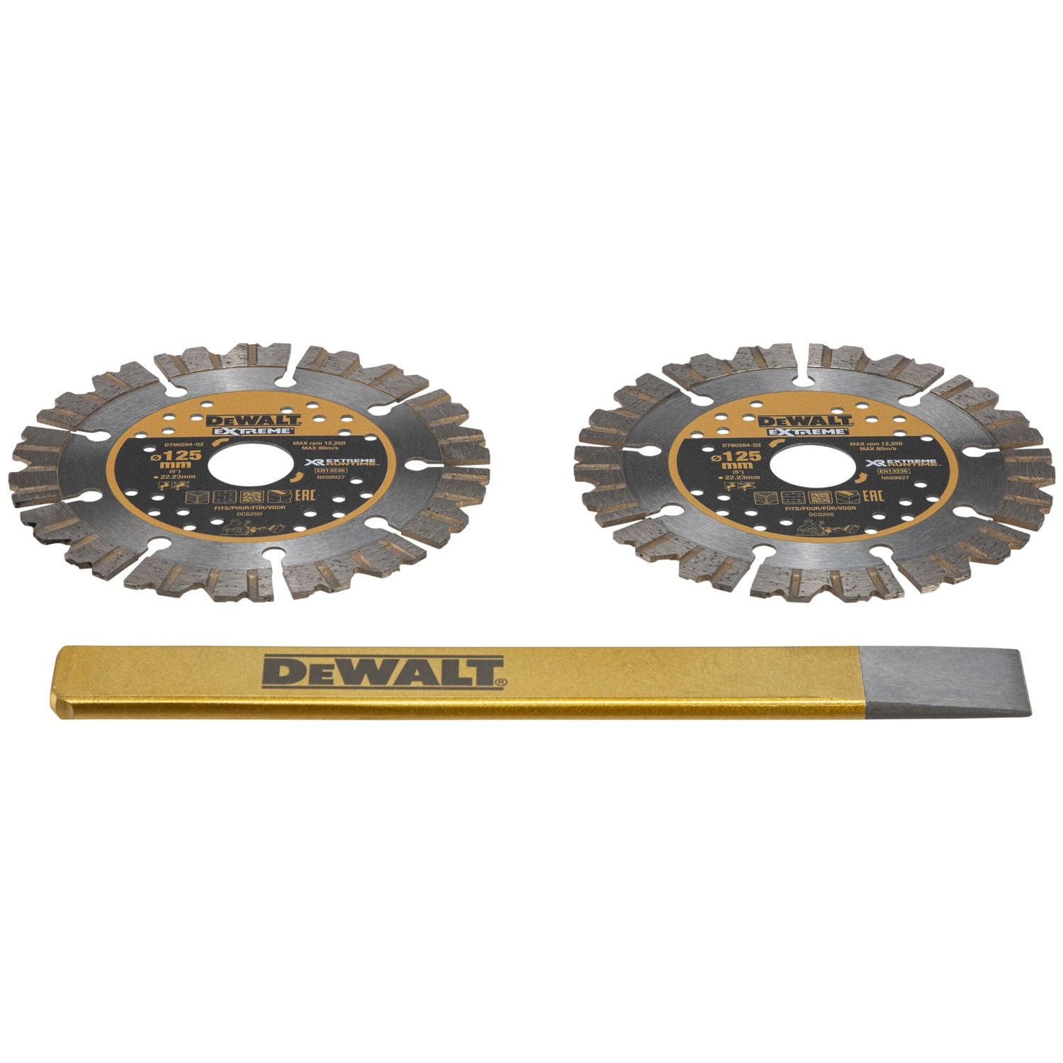 DeWalt DCG200NT-XJ 54V 125mm Akku-Mauernutfräse