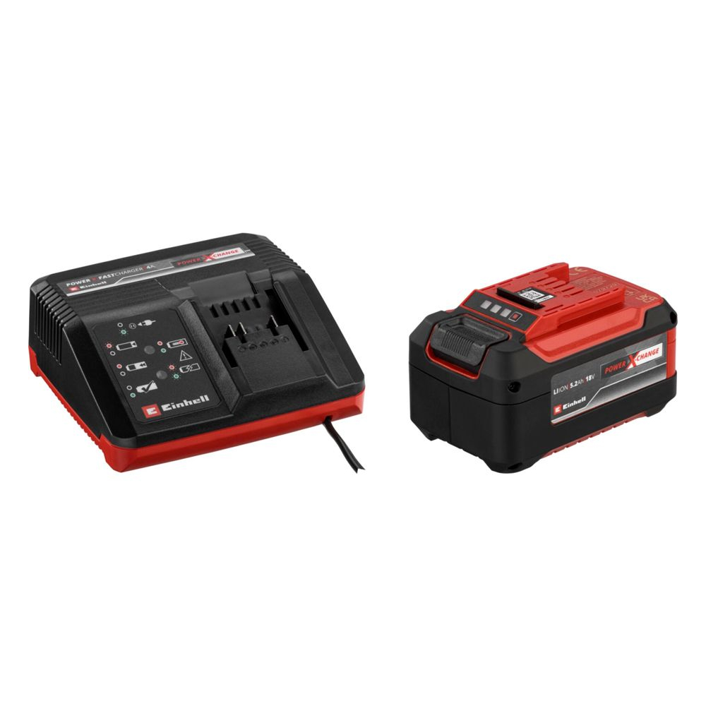Einhell Starter Kit 5,2 Ah Akku und Fastcharger Power X-Change