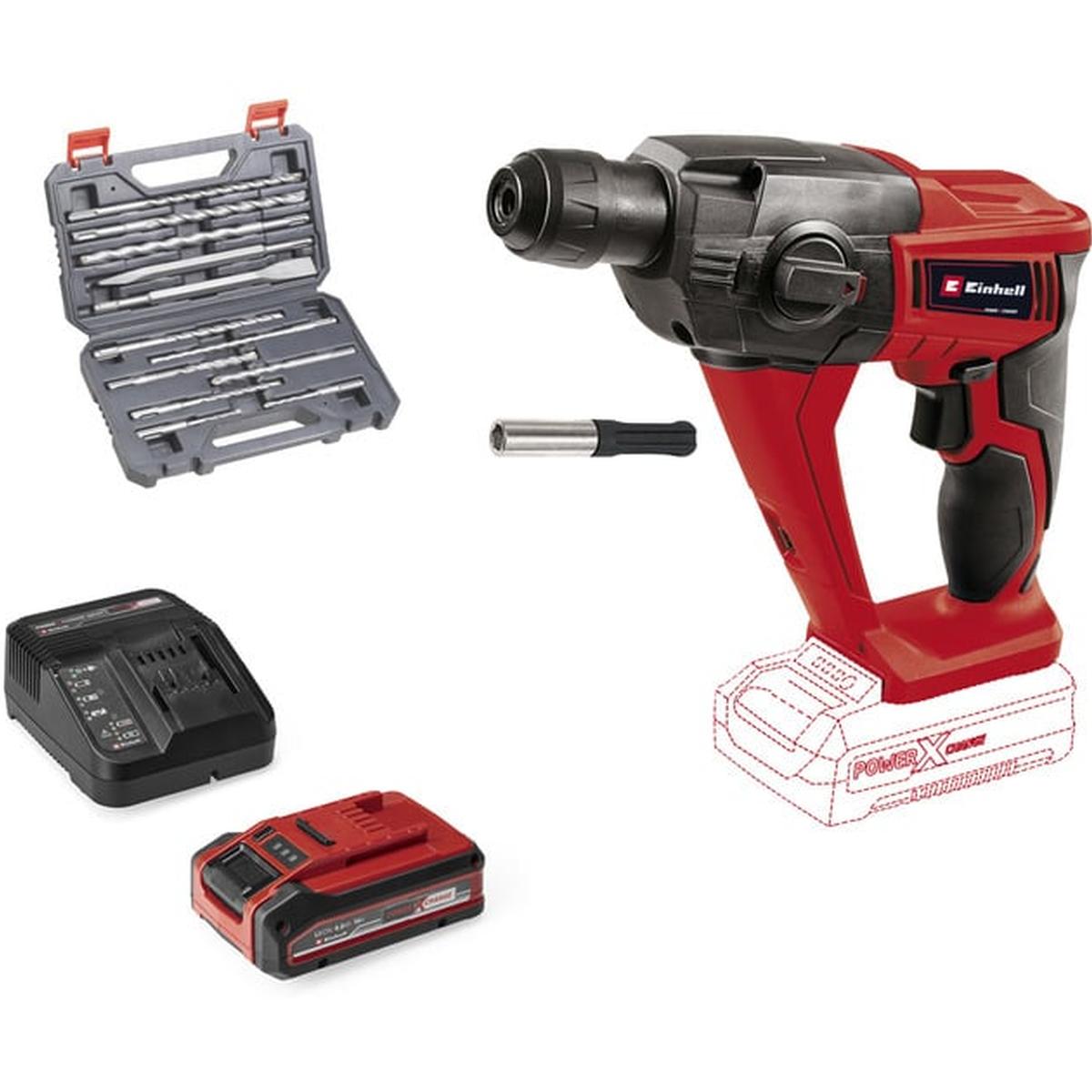 Einhell Power X-Change TE-HD 18 Li Akku-Bohrhammer 18V rot/schwarz