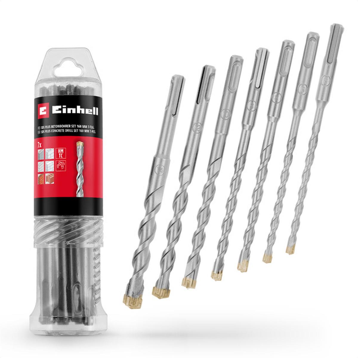 Einhell SDS-Plus Hammerbohrer-Set 160mm 7-teilig