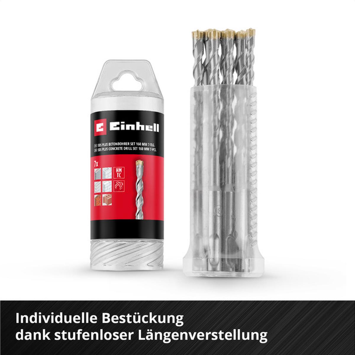 Einhell SDS-Plus Hammerbohrer-Set 160mm 7-teilig