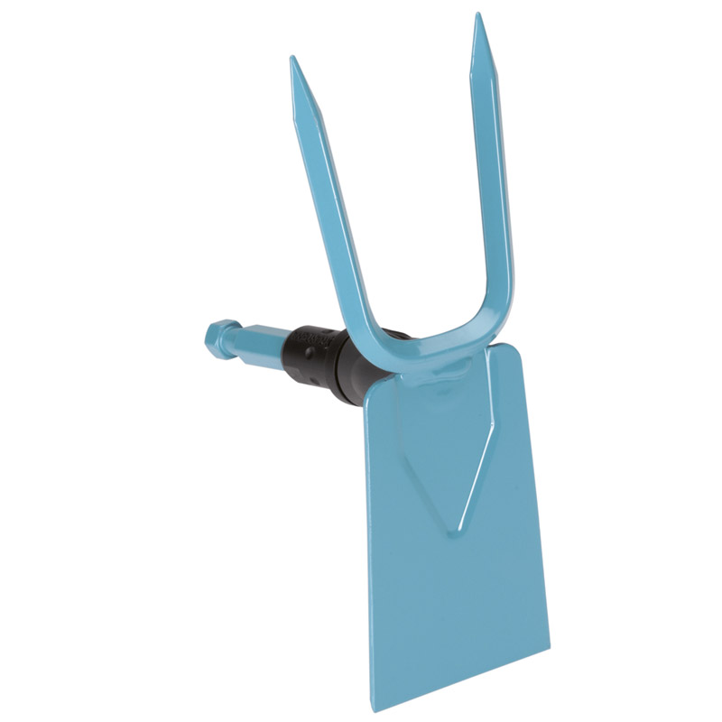 GARDENA 03218-20 combisystem-Gartenhacke, ger. Blatt, 2 Zinken, 7,5 cm breit