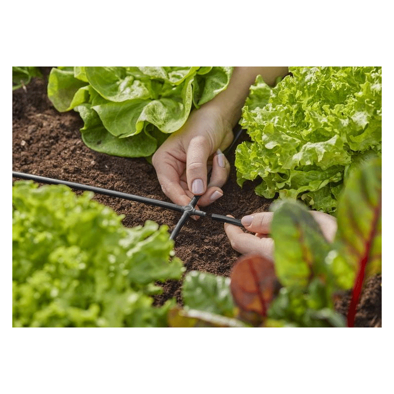 GARDENA 13214-20 Micro-Drip-System Kreuzstück 4,6 mm (3/16) - Inhalt: 10 Stück