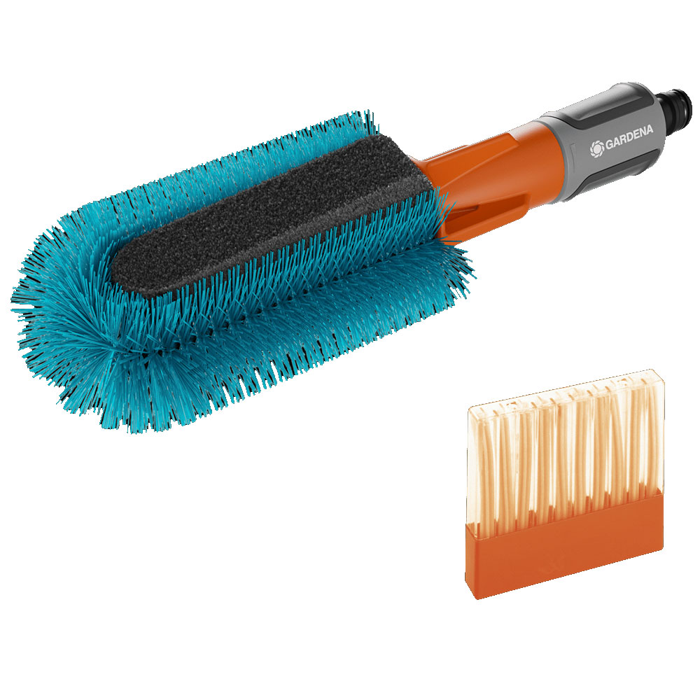 GARDENA 18865-34 Cleansystem Fahrrad Bürsten-Set