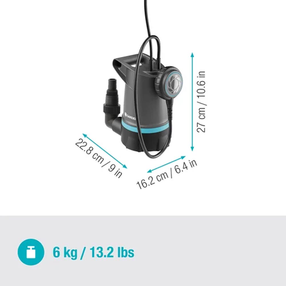 GARDENA 09017-47 Schmutzwasser-Tauchpumpe 20000 BASIC (2.Wahl)