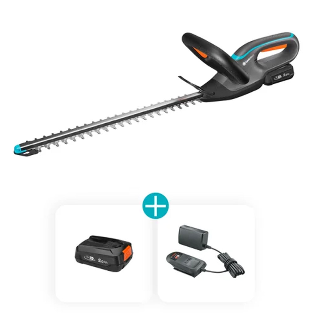 GARDENA 14734-20 Akku-Heckenschere EasyCut 45/18V P4A Ready-To-Use Set