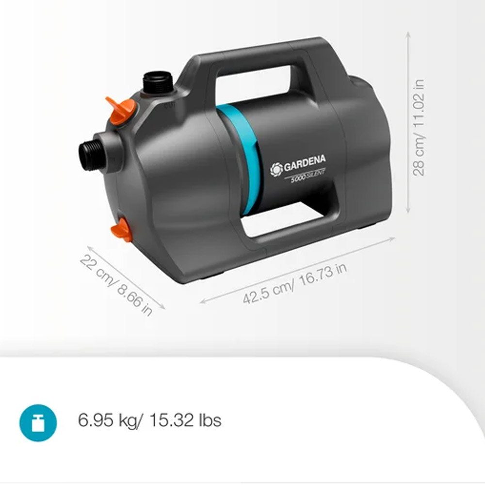 GARDENA 09080-20 Gartenpumpe 5000 Silent