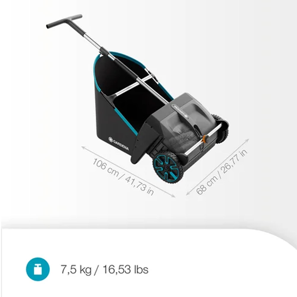 GARDENA 03566-20 Laub- und Rasensammler für Rasenflächen und Terrassen