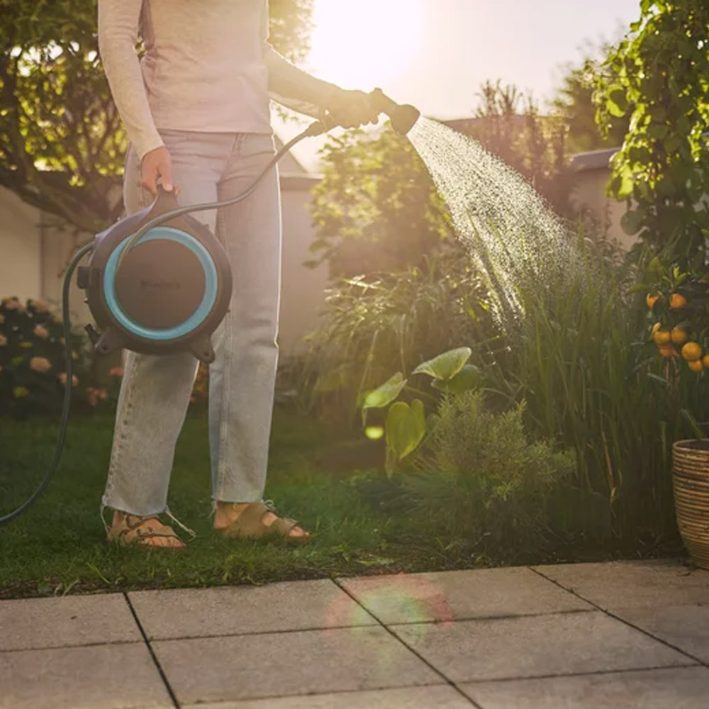 GARDENA 18690-20 Mobile Schlauchbox MoveMatic, 12 m + 1,5 m