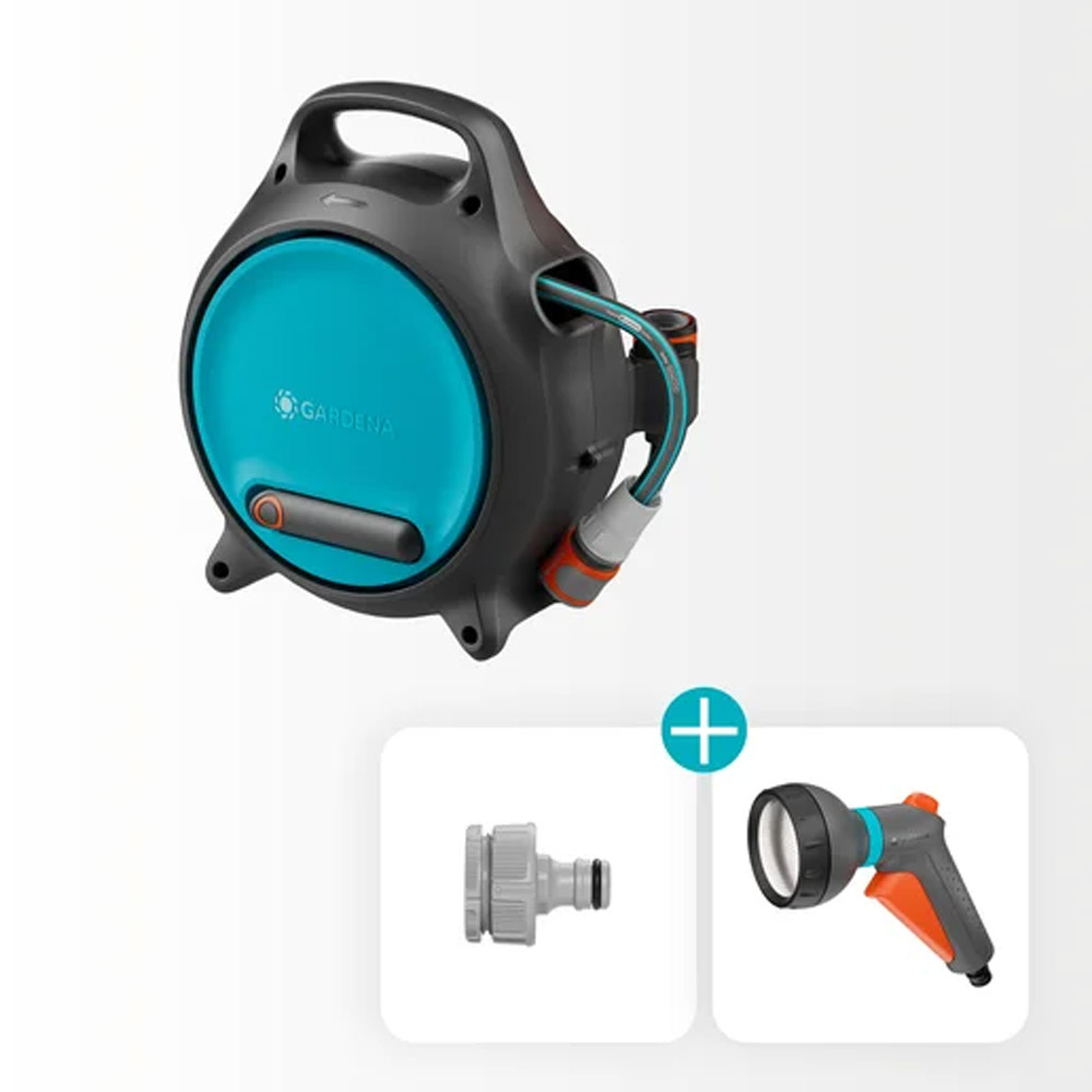 GARDENA 18692-20 Mobile Schlauchbox Move, 10 m + 1,5 m