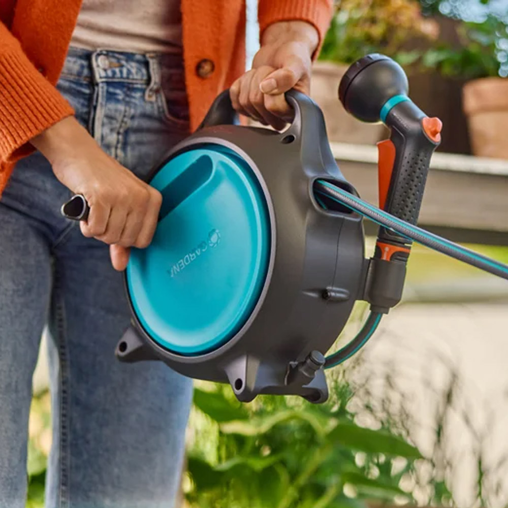 GARDENA 18692-20 Mobile Schlauchbox Move, 10 m + 1,5 m