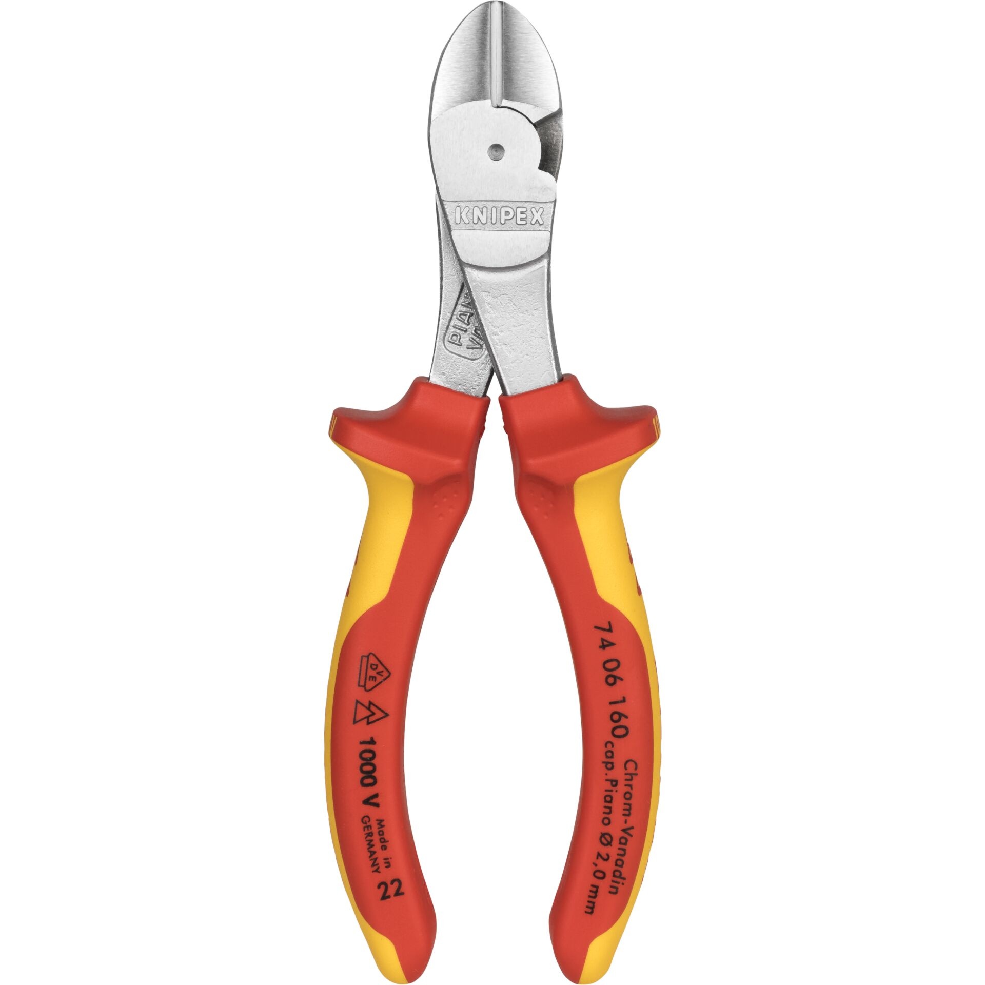 KNIPEX 74 06 160 VDE-Kraft-Seitenschneider 160mm