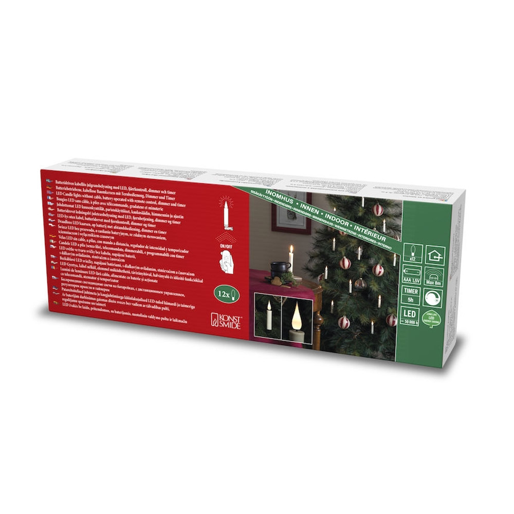 Konstsmide LED-Baumkerzen 12er warmweiß (1911-210)