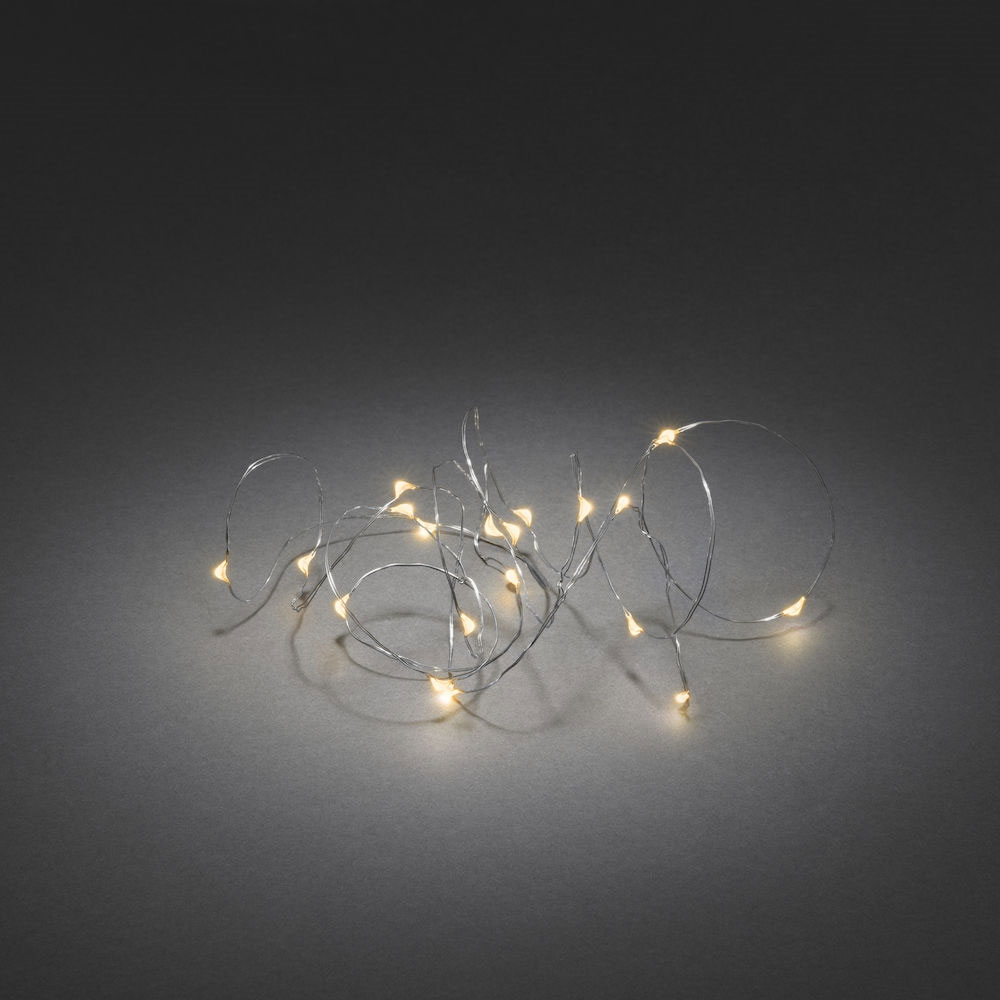 Konstsmide Micro LED Lichterkette bernstein/silber (1461-890)