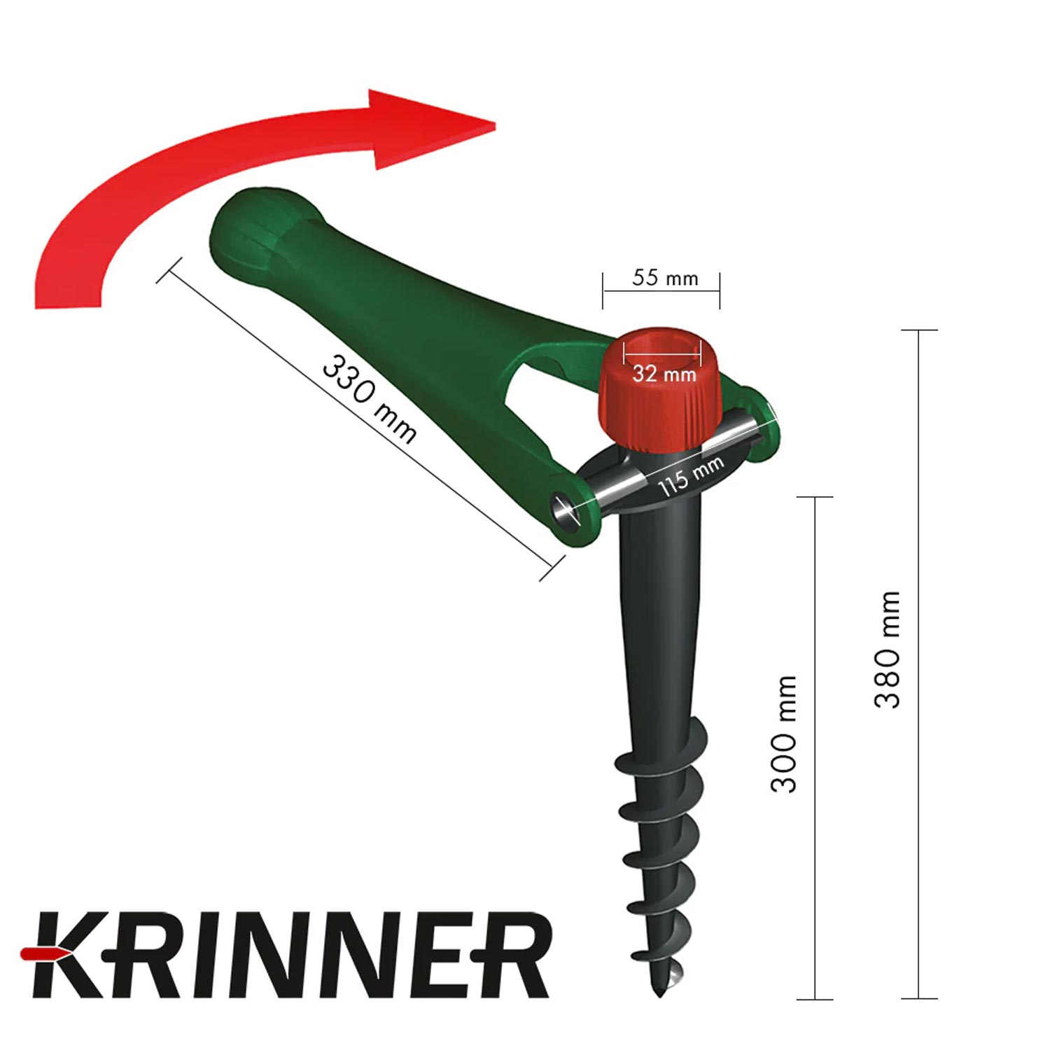 Krinner Vario Drill (20003) Bodendübel grün